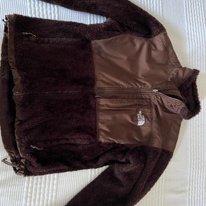 Chocolate brown north face jacket